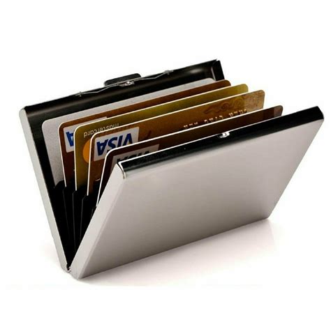 rfid credit card holder stainless steel|rfid card and money holder.